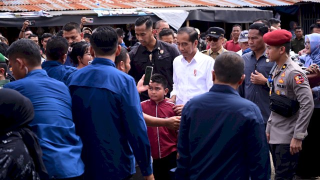 Kunjungan Presiden Jokowi ke Kabupaten Bone. Ist