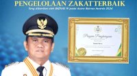 Dukung Pengelolaan Zakat, Bupati Barru Sabet Penghargaan dari Baznas Pusat