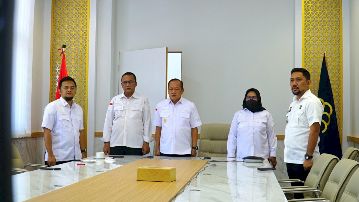 Kanwil Kemenkumham Sulsel Saksikan Pelantikan Pejabat Pimti Pratama di Lingkungan Kemenkumham Secara Daring