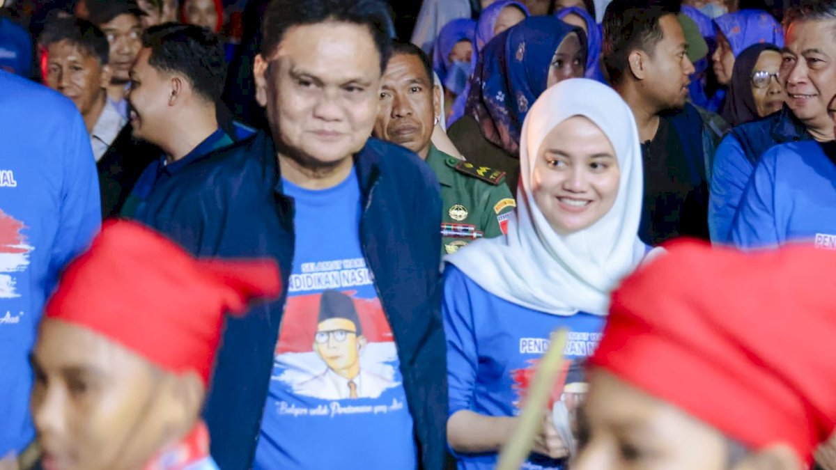 Tabuhan Gendang Bupati Barru dan Pesta Kembang Api Tandai Pembukaan Jambore Pendidikan Kabupaten Barru Tahun 2024