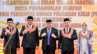 Rektor UNM Lantik 4 Wakil Rektor dan Sejumlah Pejabat