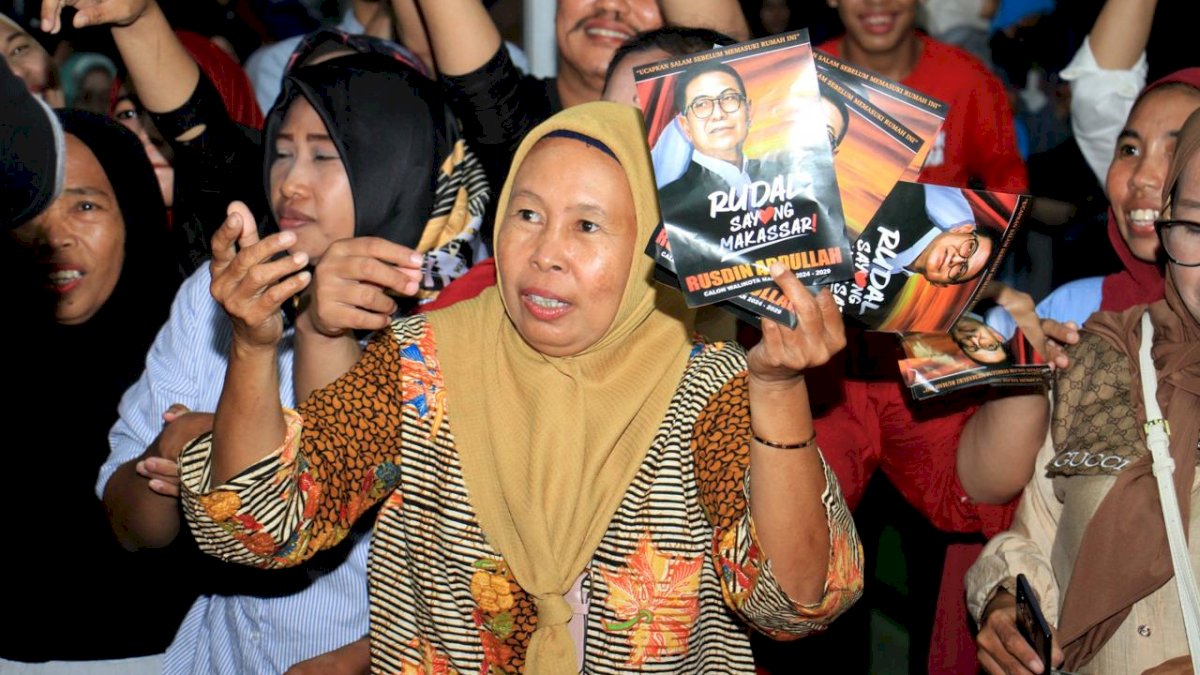 Warga Rappocini Ramai-ramai Nyatakan Dukungan ke Rusdin Abdullah di Pilwalkot Makassar