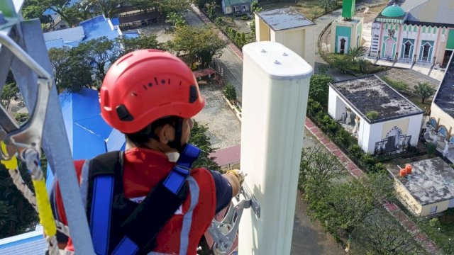 Jaringan FMC XL Axiata sudah sampai di Morowali. Foto: Istimewa.