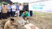 Bupati Barru Lakukan Peletakan Batu Pertama Pembangunan Kantor Baznas