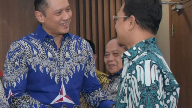 Pertemuan antara Amir Uskara bersama Ketum Demokrat AHY di Kantor DPP Demokrat. Ist