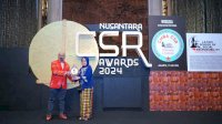 Desa Bangkit Sejahtera Cegah Stunting KALLA Raih Penghargan Nusantara CSR Award 2024