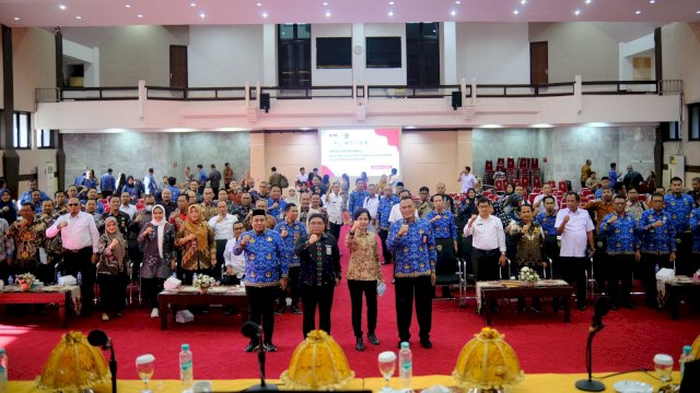 KPK saat rapat Koordinasi di Kantor Gubernur Sulsel, Kota Makassar. Foto: Istimewa.