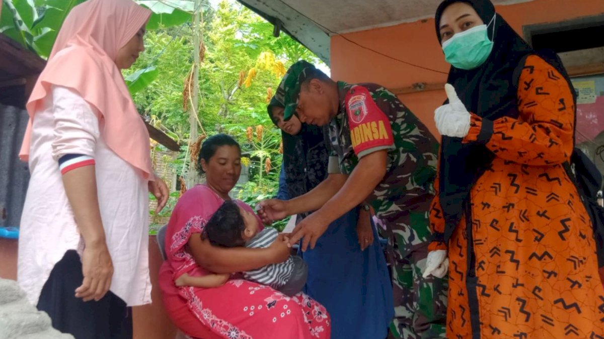 Dandim 1425 Jeneponto Instruksikan Seluruh Jajaran Koramil Kawal Pelaksanaan PIN Polio