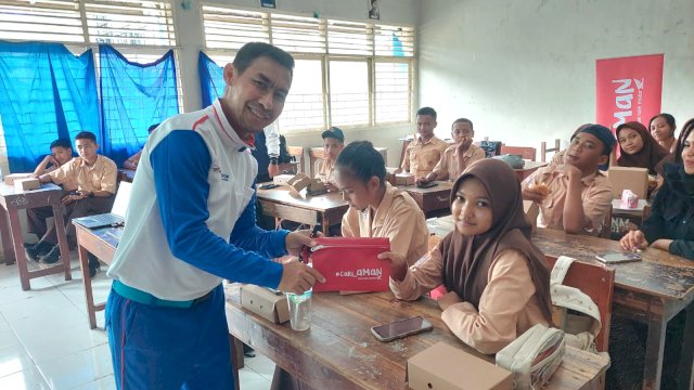 Tim safety riding Asmo Sulsel hadir di SMP Nasional. Foto: Istimewa.