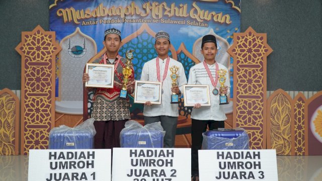 Juara Musabaqah Hifdzil Quran IKDH Makassar. Foto: Istimewa.