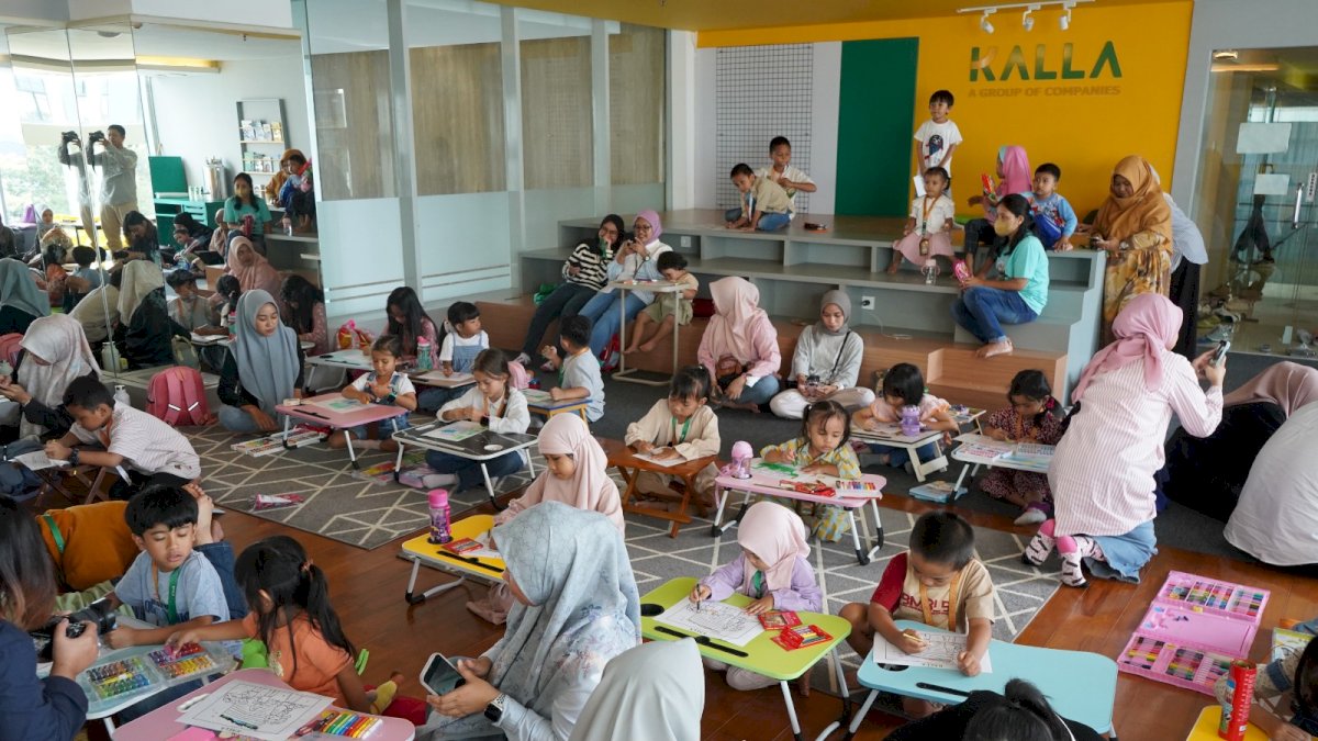 Hari Anak Nasional di KALLA, Berkunjung ke Kantor Orang Tua dan Ikut Lomba Mewarnai