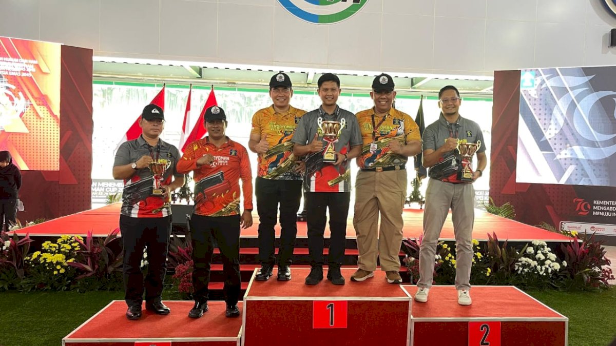 Kanwil Kemenkumham Sulsel Juara Kedua Turnamen Menembak Pengayoman Cup Tahun 2024