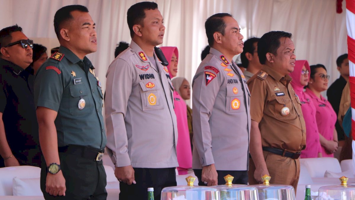 Dandim 1425 Jeneponto Bersama Forkopimda Sambut Kunjungan Kerja Kapolda Sulawesi Selatan