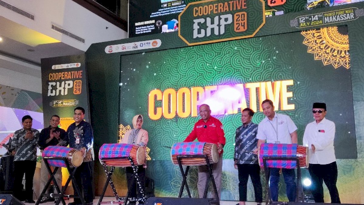 Perkuat Imunitas Ekonomi Koperasi, Diskop Makassar Gelar Expo Cooperative 2024 di Mal Phinisi Point