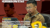 Sekretaris Bapenda Makassar Hadiri Rapat Pembahasan Ranperda APBD 2023