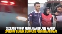 VIDEO: Seorang Warga Memaki Ambulans karena Dianggap Berisik Berujung Permintaan Maaf