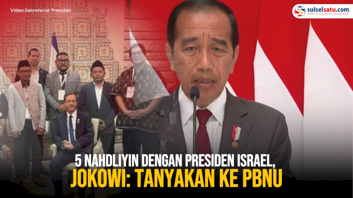 VIDEO: Pertemuan 5 Nahdliyin dengan Presiden Israel, Jokowi: Tanyakan ke PBNU