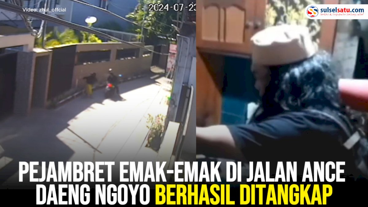 VIDEO: Pejambret Emak-emak di Jalan Ance Daeng Ngoyo Berhasil Ditangkap