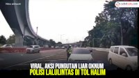 VIDEO: Viral, Aksi Pungutan Liar Oknum Polisi Lalulintas di Tol Halim