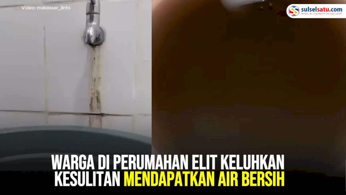 VIDEO: Warga di Perumahan Elit Makassar Keluhkan Kesulitan Mendapatkan Air Bersih