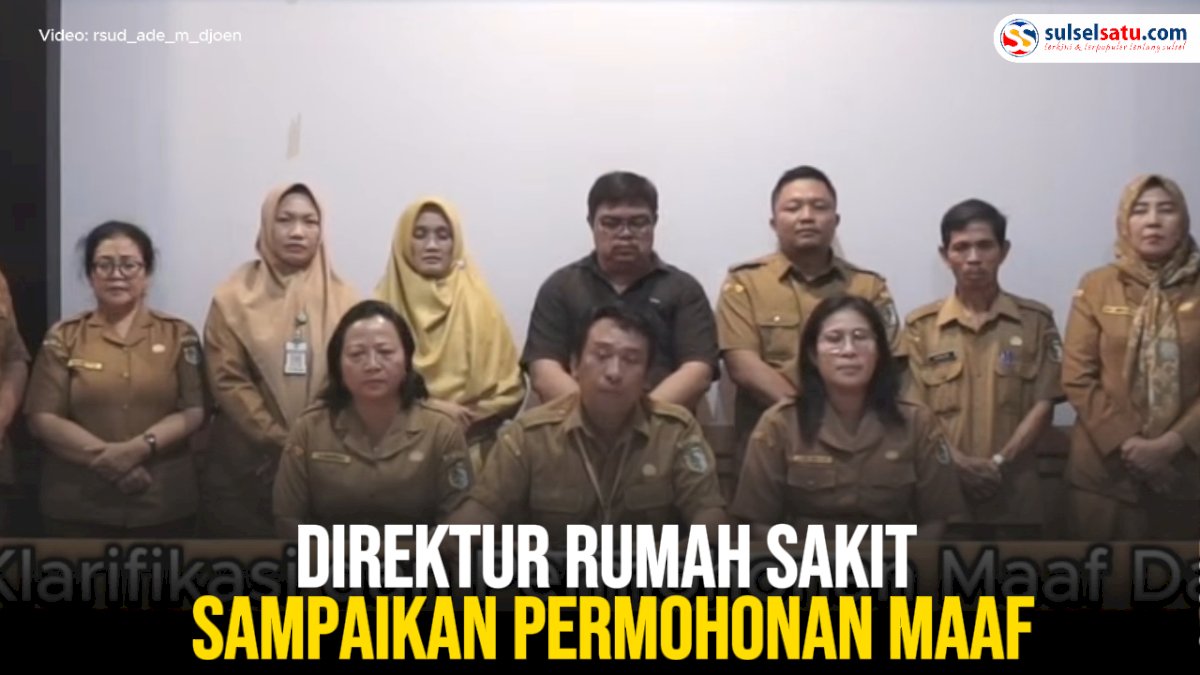 VIDEO: Direktur RSUD Ade M Djoen Sampaikan Permohonan Maaf Atas Insiden Sopir Turunkan Paksa Jenazah