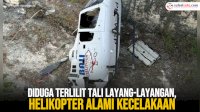 VIDEO: Diduga Terlilit Tali Layang-layangan, Helikopter Alami Kecelakaan di Kuta Selatan