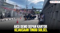 VIDEO: Aksi Demo Depan Kantor Kejaksaan Tinggi Sulsel, Jalan Urip Sumoharjo Macet
