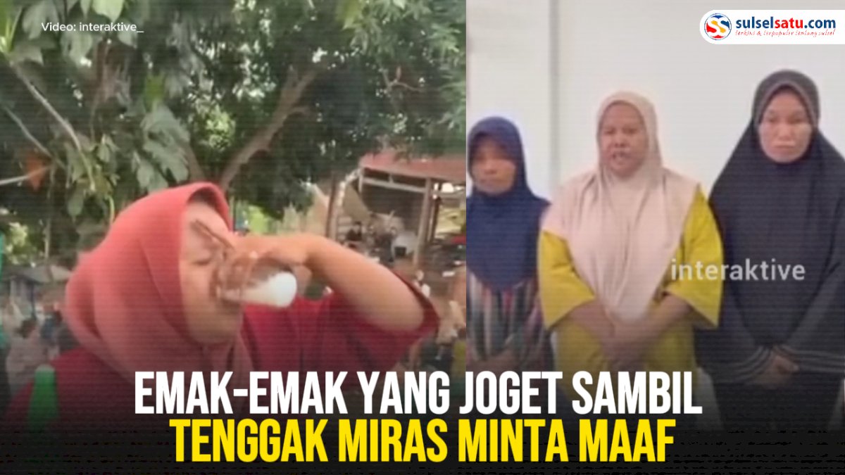 VIDEO: Emak-Emak yang Joget Sambil Tenggak Miras Minta Maaf