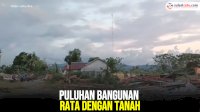VIDEO: Penampakan Pasca Eksekusi Lahan di Pinrang, Puluhan Bangunan Rata dengan Tanah