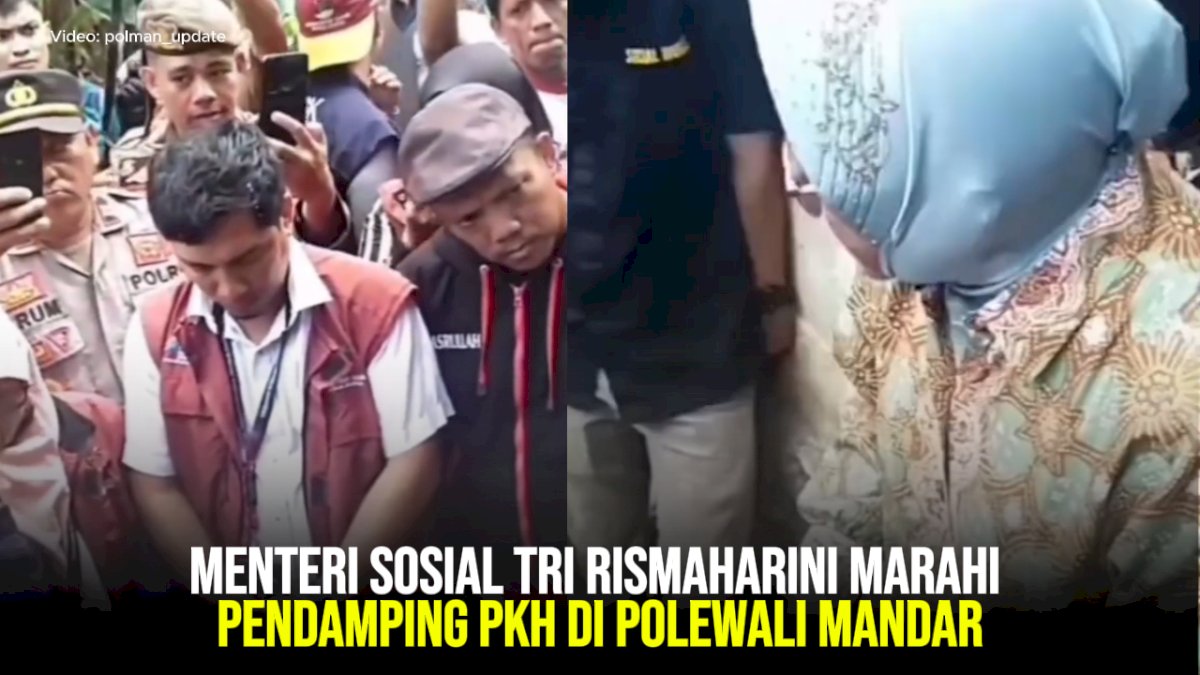 VIDEO: Menteri Sosial Tri Rismaharini Marahi Pendamping PKH di Polewali Mandar
