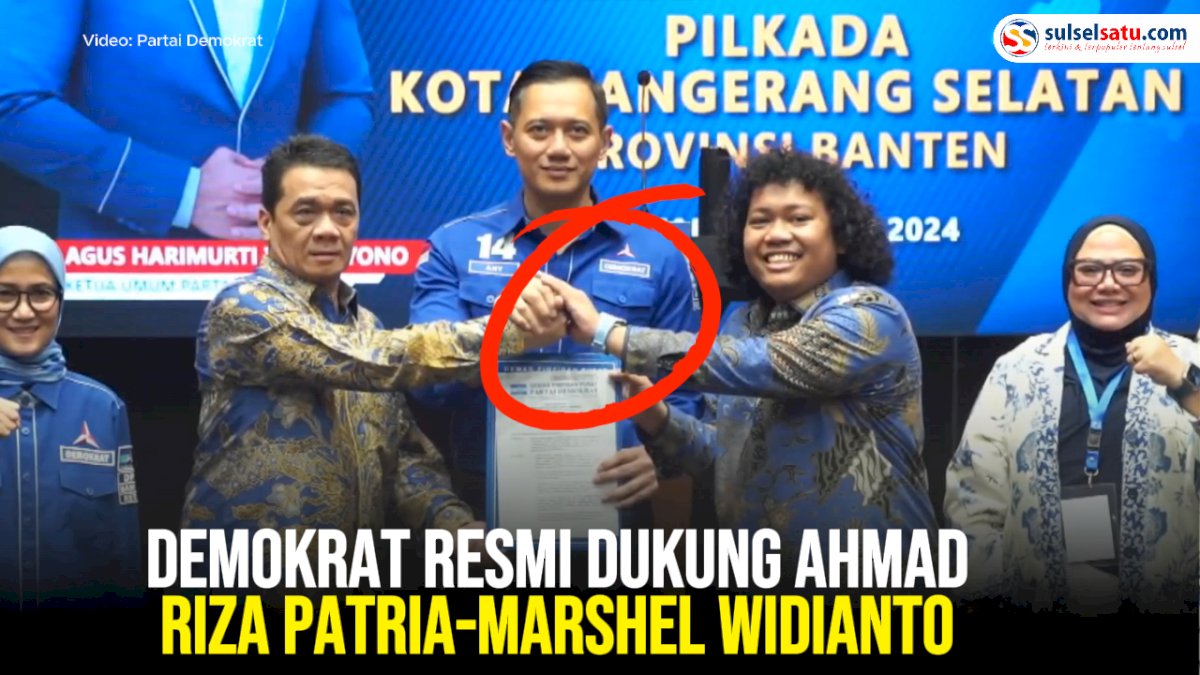 VIDEO: Demokrat Resmi Dukung Komika Marshel Widianto di Pilkada Tangsel 2024