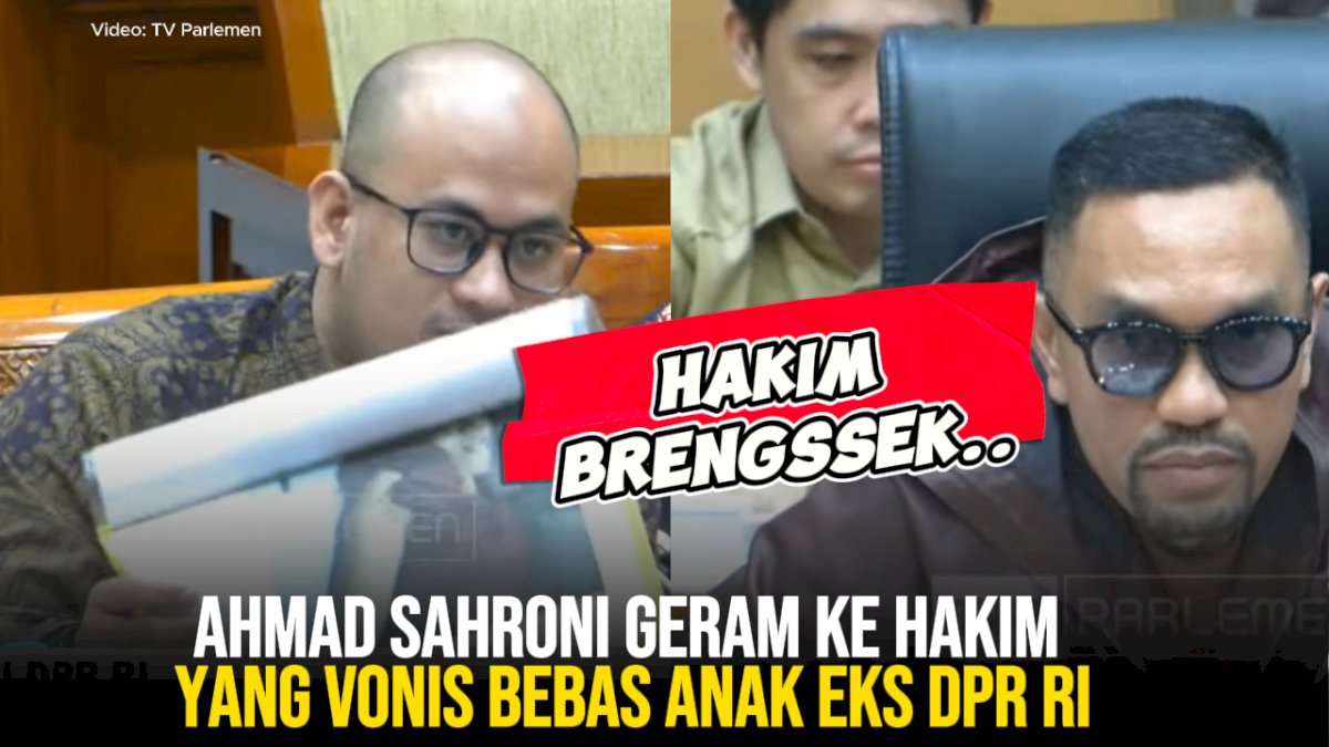 VIDEO: Ahmad Sahroni Geram ke Hakim yang Vonis Bebas Anak Eks DPR RI