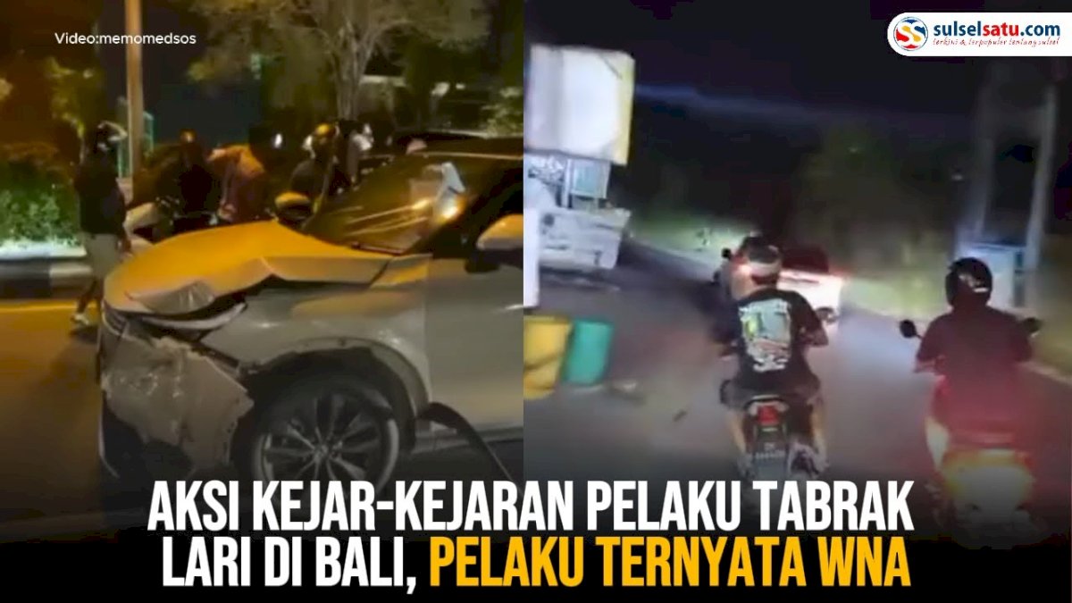 VIDEO: Aksi kejar-kejaran Pelaku Tabrak Lari di Bali, Pelaku ternyata WNA