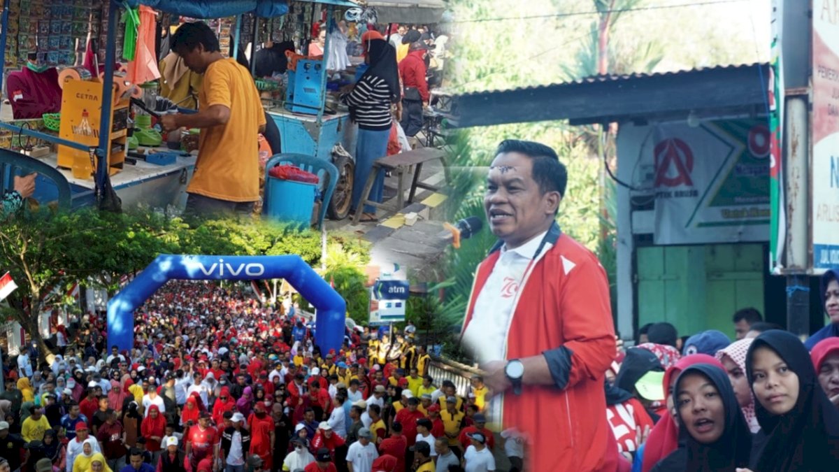 Ribuan Warga Jeneponto Hadiri Car free Day Sambut HUT Kemerdekaan Ke-79, Pelaku UMKM “Ful Senyum”