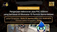 Pipa PDAM Makassar di Perintis Kemerdekaan Bocor: Debit Air Akan Berkurang Selama Perbaikan