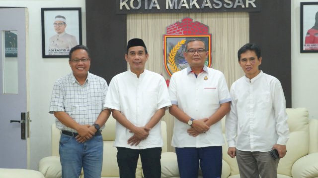 Pertemuan Kajari Makaassar Nauli Rahim Siregar bersama Ketua DPRD Makassar Rudianto Lallo. Ist