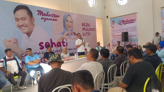 Pasangan Sehati bersama tim pemenangannya menggelar jumpa pers soal kesiapan deklarasi yang akan digelar 22 Agustus. Foto/SS