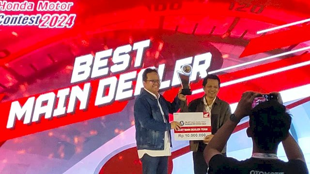 Asmo Sulsel jadi dealer Honda terbaik. Foto: Istimewa.