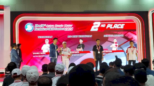 Teknisi AHASS juara dua AHM TSC 2024. Foto: Istimewa.