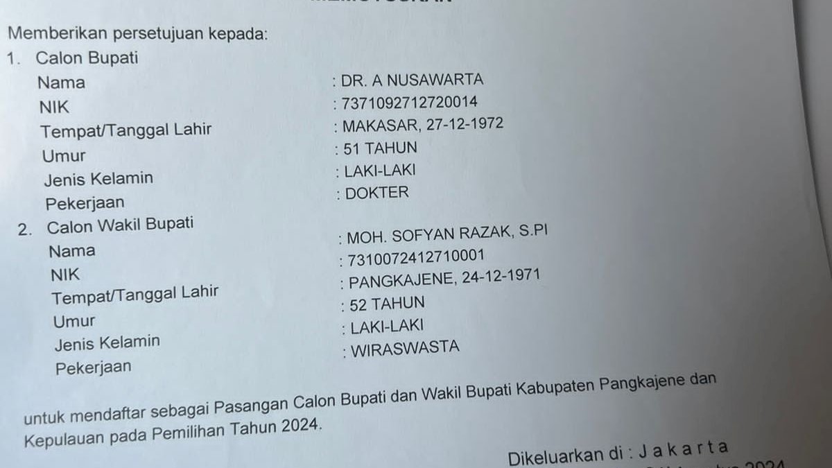 Giliran Golkar Resmi Usung Dokter Cua-Sofyan Razak di Pilkada Pangkep