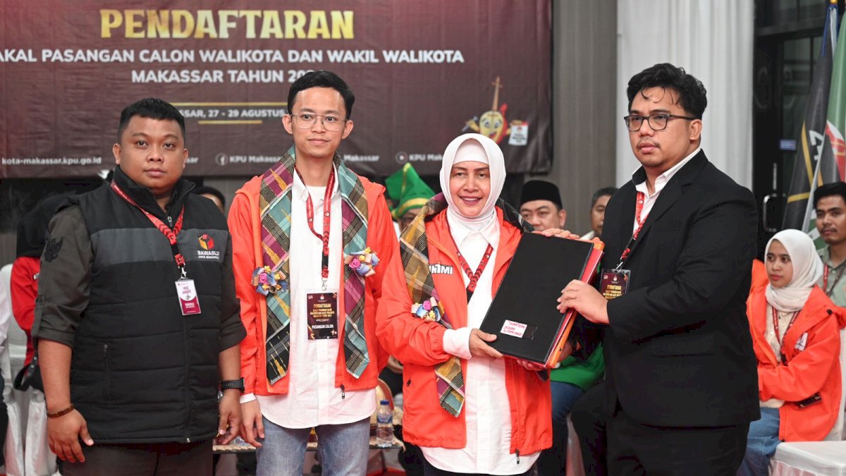 KPU Makassar Nyatakan Berkas Pencalonan Indira Yusuf Ismail-Ilham Ari Fauzi Lengkap
