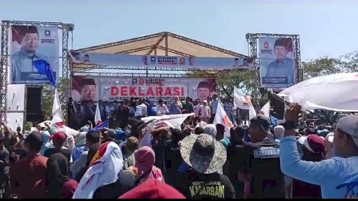 Syamsuddin Karlos – Syafruddin Nurdin Deklarasi Sebelum Mendaftar ke KPU Jeneponto