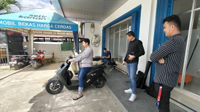 Edukasi safety riding Asmo Sulsel bagi pekerja di Kendari. Foto: Istimewa.