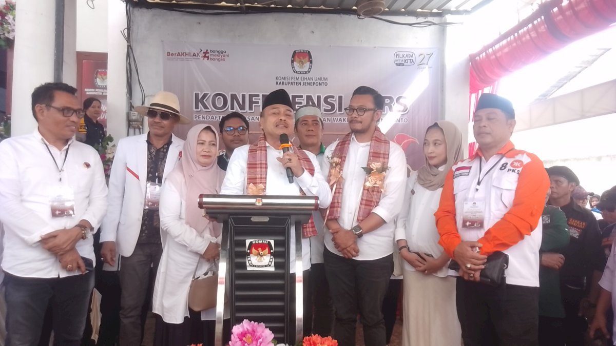 Daftar ke KPU Jeneponto, MSP – Qalby Optimis Jadi Pemenang di Pemilukada 2024