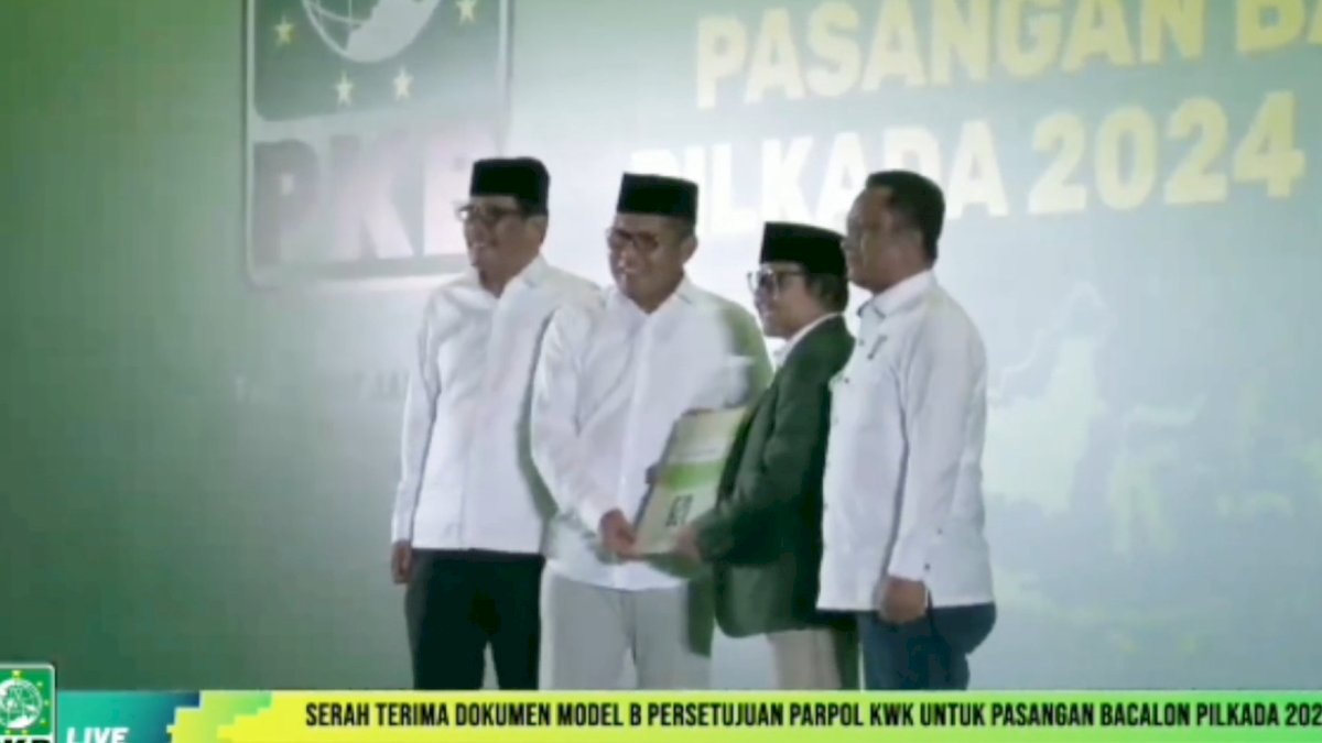 Danny-Azhar Terima Rekomendasi BKWK PKB, Muhaimin: Harus Menang Untuk Rakyat Sulsel