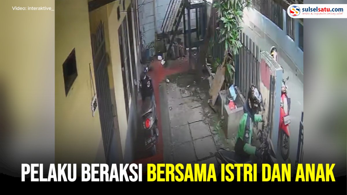VIDEO: Aksi Pencurian Motor Terekam CCTV, Pelaku Beraksi Bersama Istri dan Anak