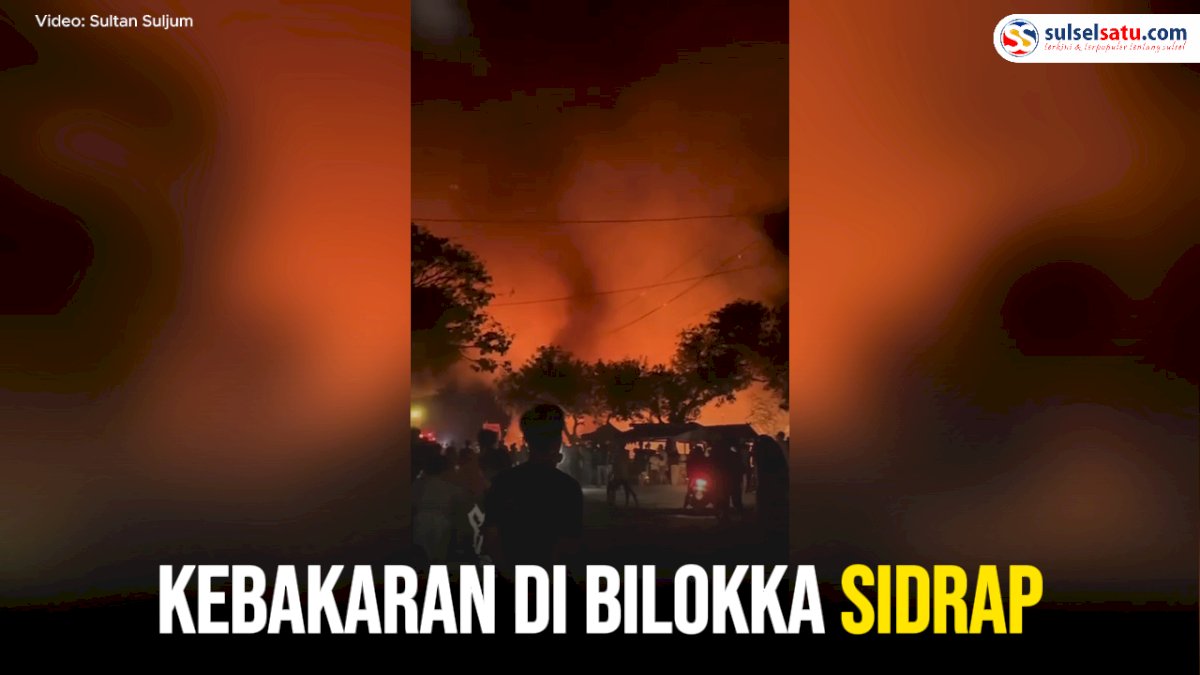 VIDEO: Kebakaran di Bilokka Sidrap