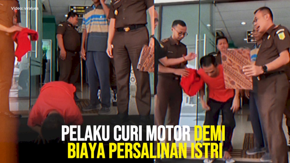 VIDEO: Restorative Justice di Bogor, Pelaku Curi Motor demi Biaya Persalinan Istri