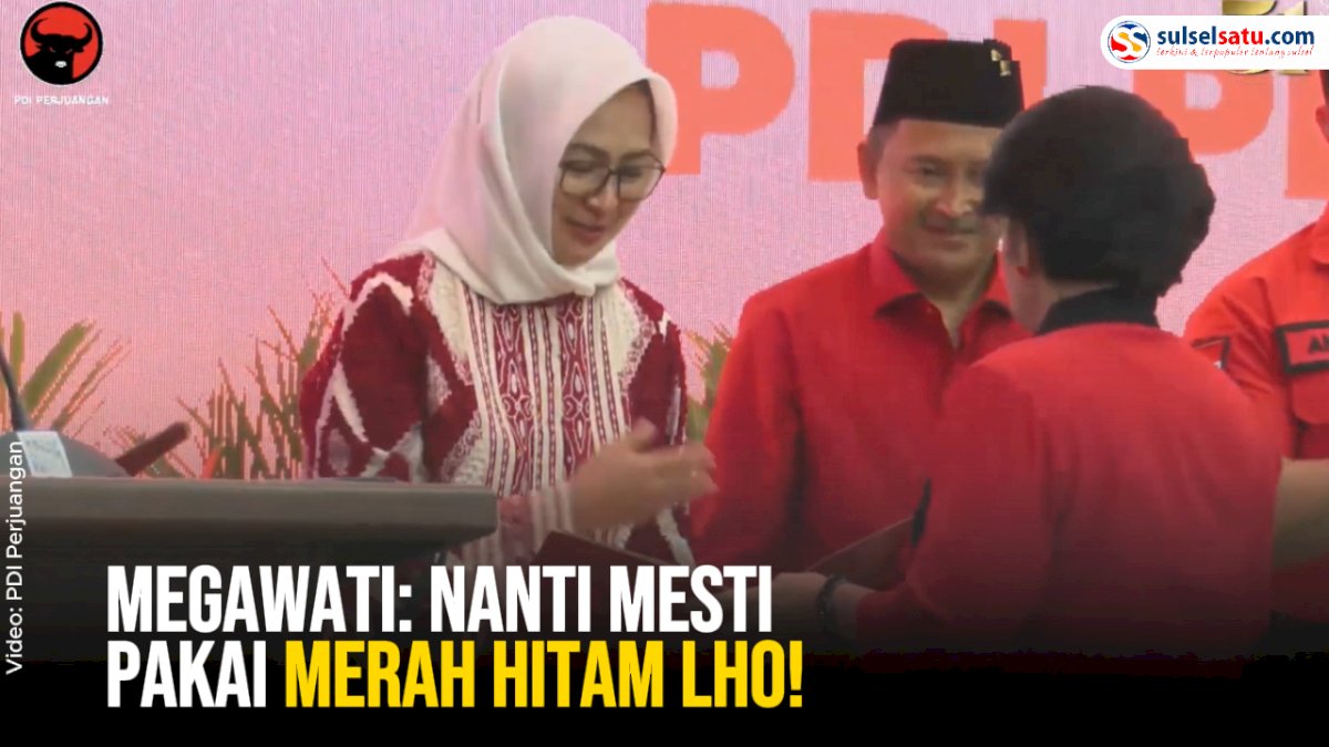 VIDEO: Airin Diusung PDIP di Pilgub Banten, Megawati: Nanti Mesti Pakai Merah Hitam Lho!