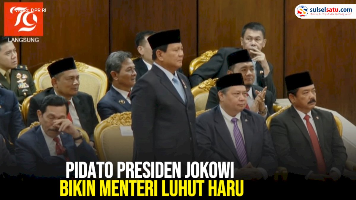 VIDEO: Pidato Terakhir Presiden Jokowi di Sidang Tahunan MPR Bikin Menteri Luhut Haru
